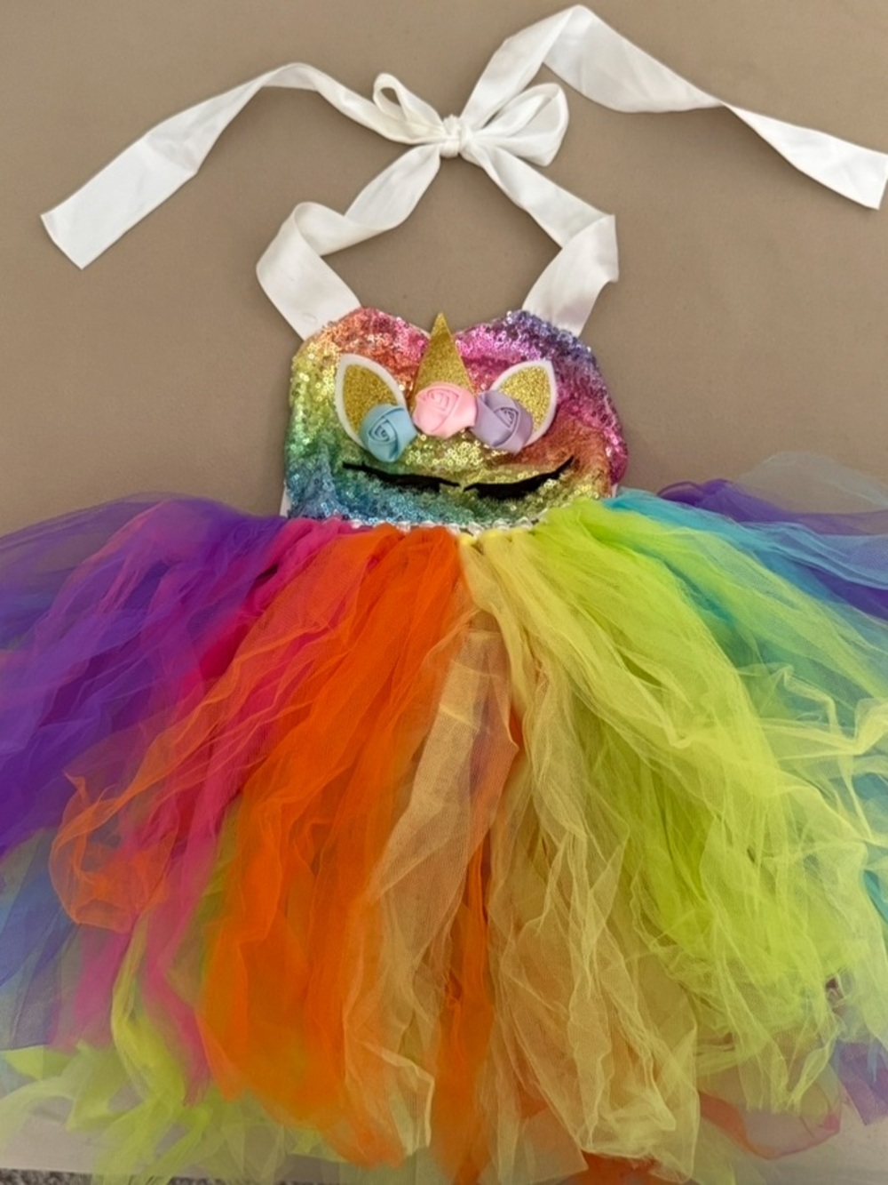 Rainbow Unicorn Tutu Costume Dress XS/S